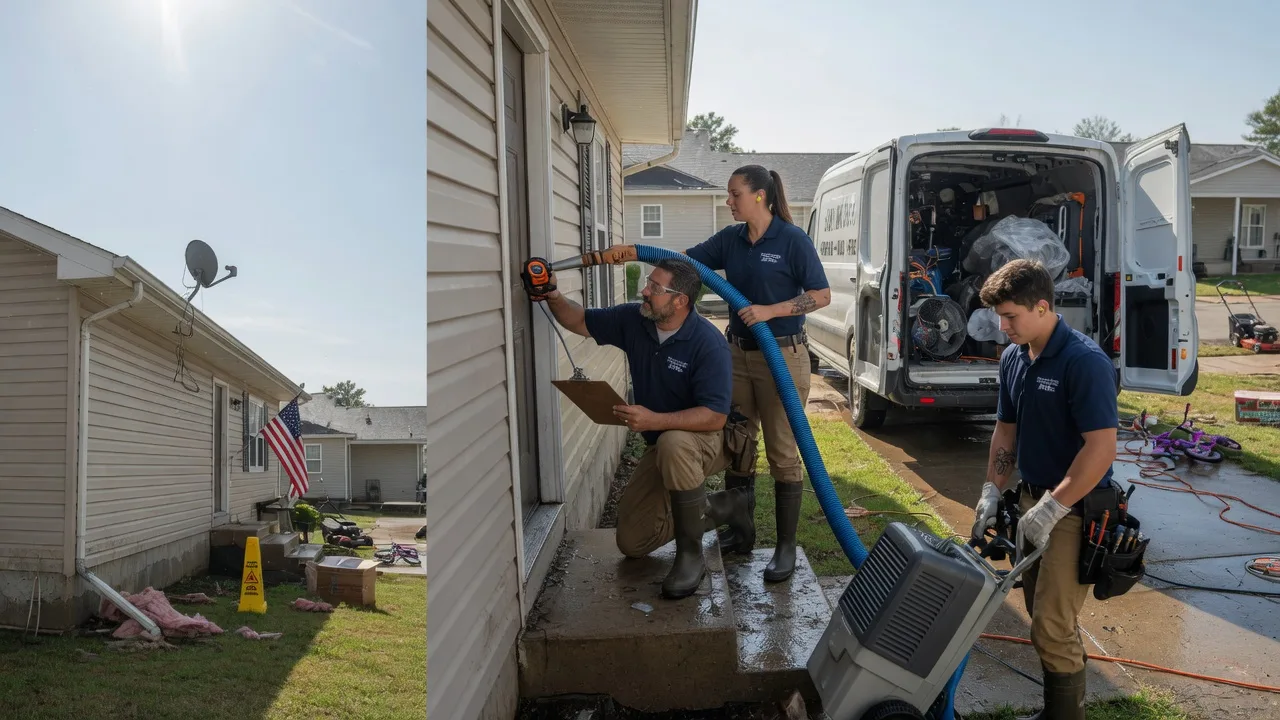 Ceiling Water Damage Restoration in Ellis Grove, IL near me